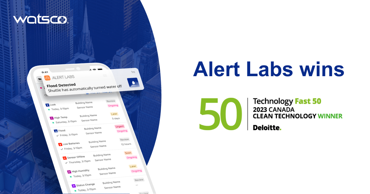 Alert Labs Wins Deloitte’s Technology Fast 50™ Clean Technology Award